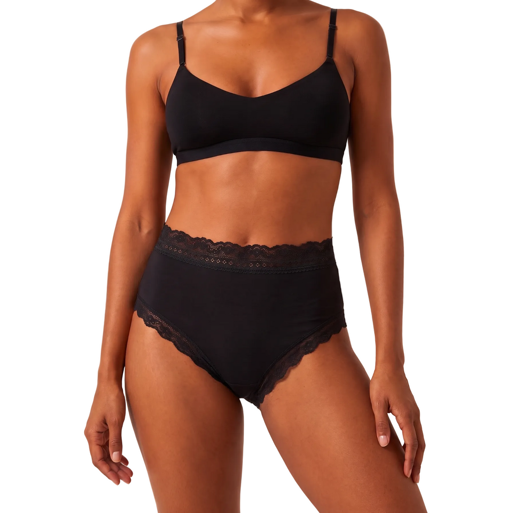Lace Hump-Hugger High-Rise Brief