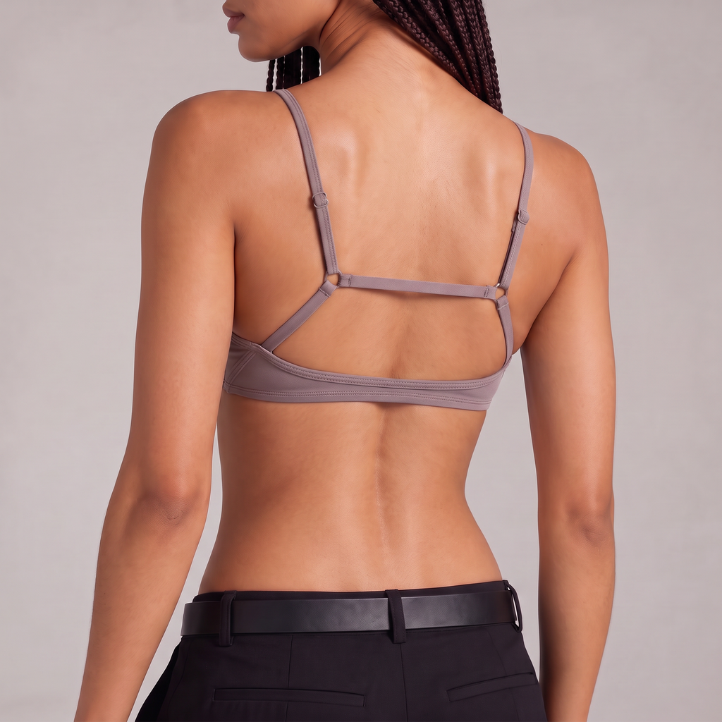 Sweat Camel Scoop Sports Bra - Lilac