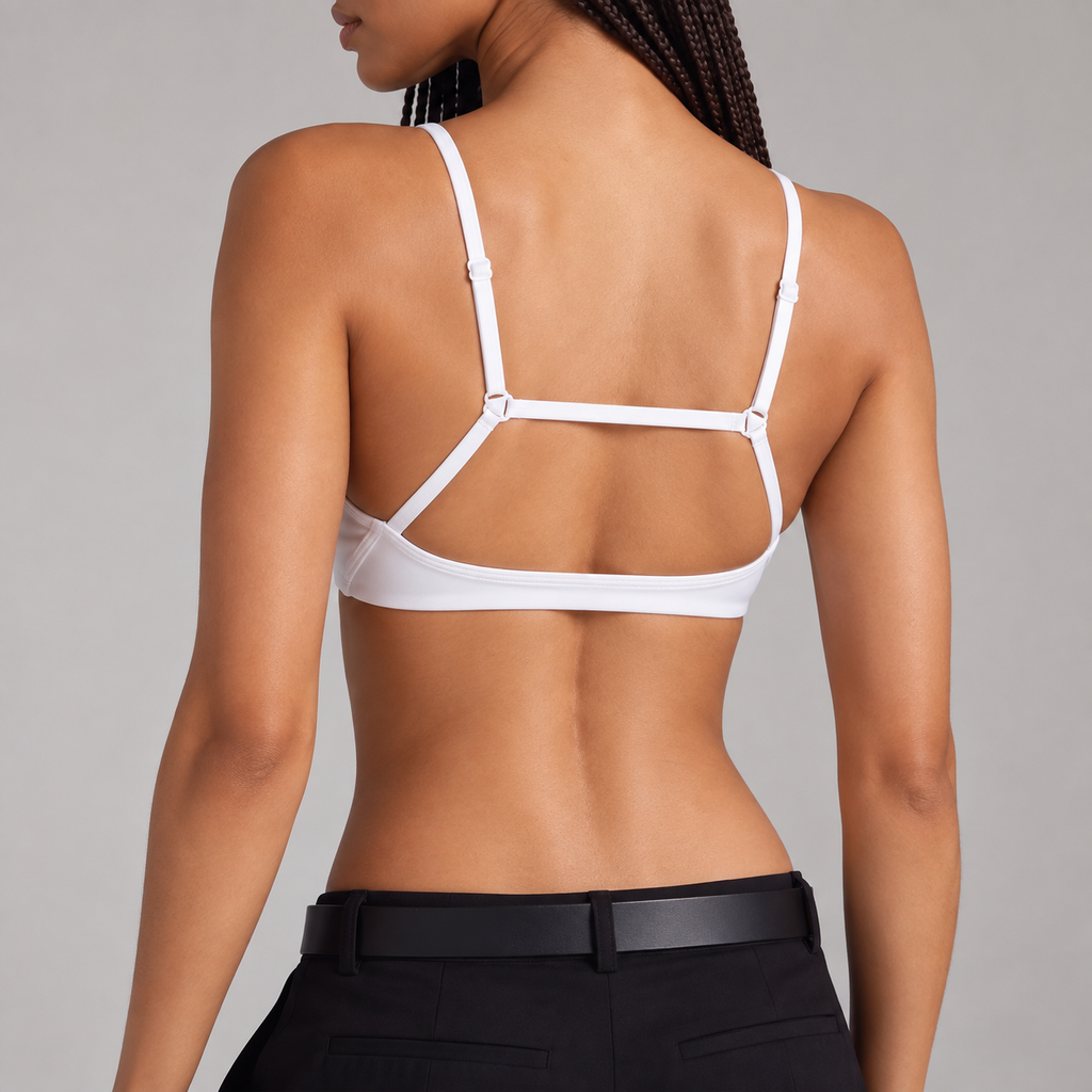 Sweat Camel Scoop Sports Bra - Cream